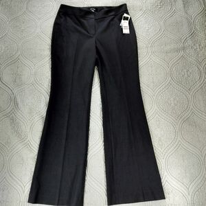 2/$30 NWT Nine West "The Modern" Charcoal Grey Womens Dress‎ Trousers Sz 6 Flare